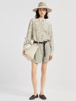 Baggy Shorts With Monili