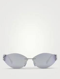 Baguette Geometric Sunglasses