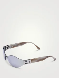 Baguette Geometric Sunglasses