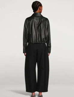 Balloon Leather Jacket