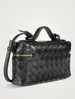 Bang Bang Intrecciato Leather Vanity Case