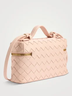 Bang Bang Intrecciato Leather Vanity Case