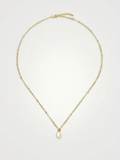 Baroque Pearl Twisted Chain Necklace