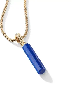 Barrel Amulet With Green Onyx And 18k Yellow Gold