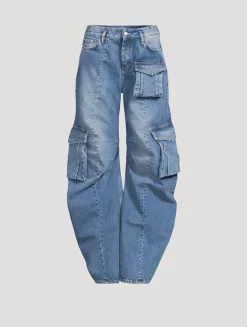 Barrel-Leg Cargo Jeans