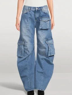 Barrel-Leg Cargo Jeans