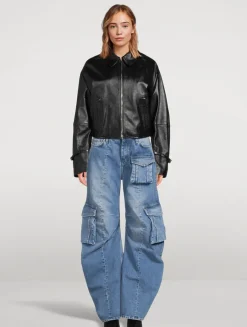 Barrel-Leg Cargo Jeans