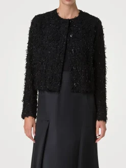Bea Sequin Fringed Bouclé Jacket