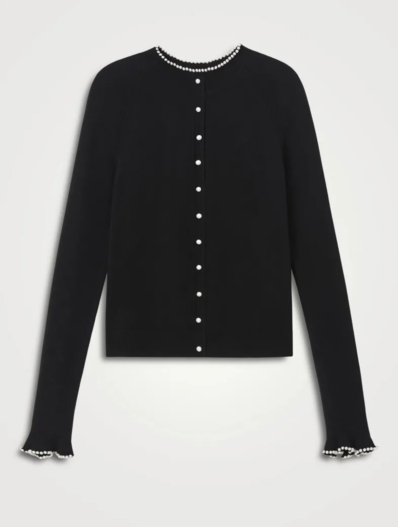 Beaded Cashmere Cardigan