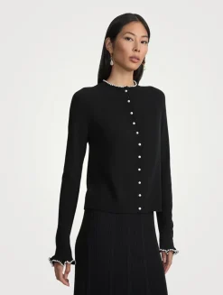 Beaded Cashmere Cardigan