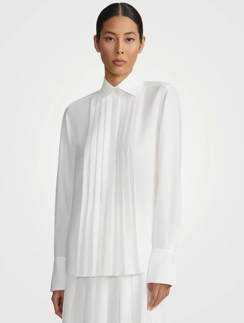 Beaded Georgette Shirt