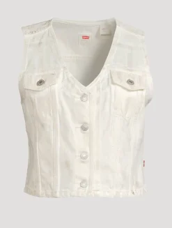 Bella Denim Corset Vest