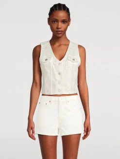 Bella Denim Corset Vest