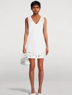Belle Embroidered Poplin Mini Dress