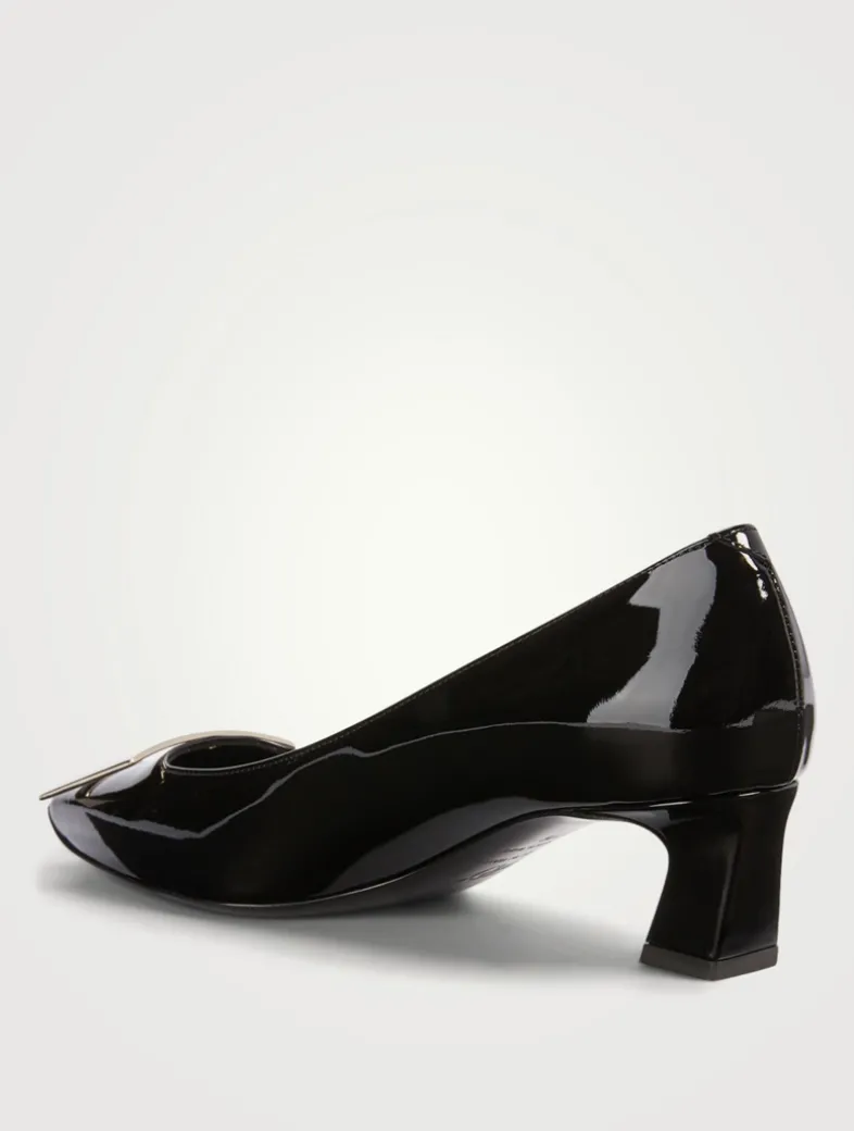 Belle Vivier Trompette 45 Patent Leather Pumps