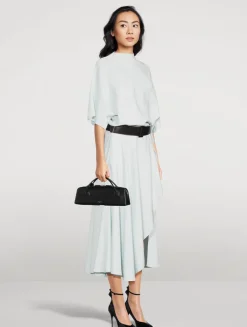 Belted Cady Midi Dress