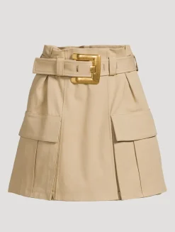 Belted Cargo Skirt