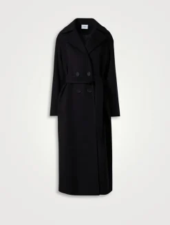 Belted Double-Breasted Coat