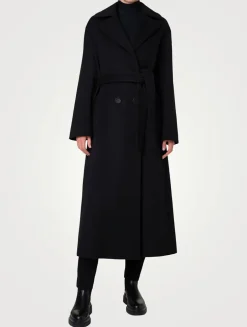 Belted Double-Breasted Coat