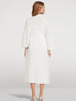Belted Lace Shirt Dress
