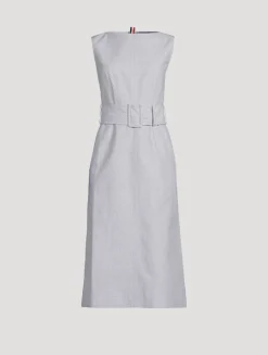 Belted Sheath Dress