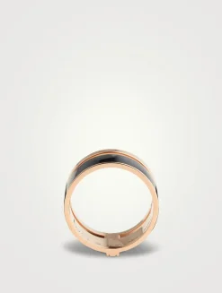 Berbère Chromatic 18K Rose Gold Two-Row Ring
