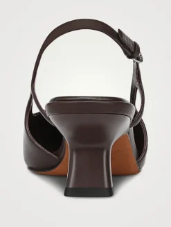 Bianca Leather Slingback Pumps