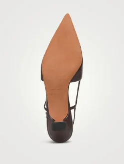 Bianca Leather Slingback Pumps