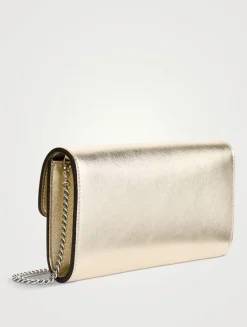 Bing Metallic Leather Wallet-On-Chain