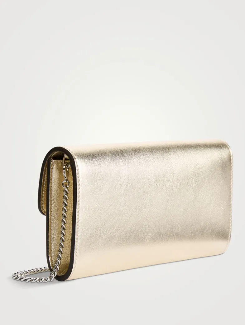 Bing Metallic Leather Wallet-On-Chain