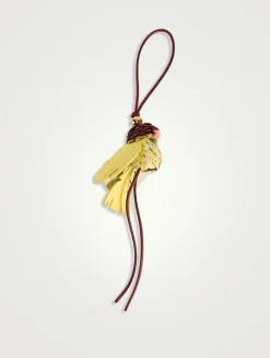 Bird Leather Bag Charm