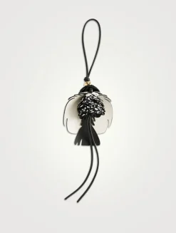 Bird Leather Bag Charm