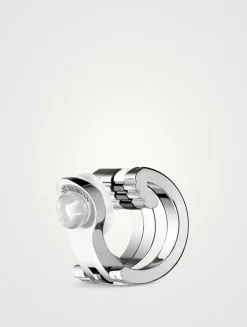 Black Edition Quatre Single Clip Earring With Diamonds