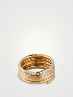 Blast Rose Gold Ring With Diamonds