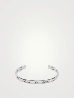 Blind For Love Sterling Silver Cuff Bracelet