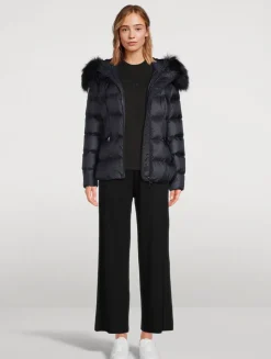 Boed Shearling-Trimmed Down Jacket