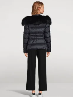 Boed Shearling-Trimmed Down Jacket