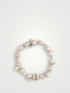 Bohème Baroque Grey Pearl Bracelet