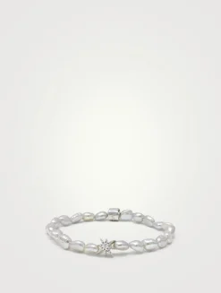 Bohème Silver Baroque Pearl Bracelet