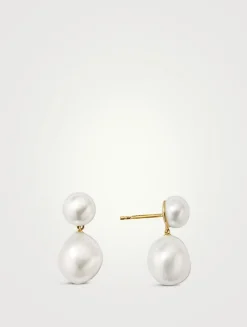 Bold Pearl Drop Earrings