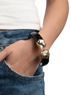 Bonbon Crystal Lucite Hinge Bracelet