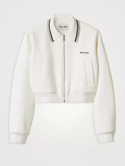 Bonded Piqué And Technical Jersey Blouson Jacket