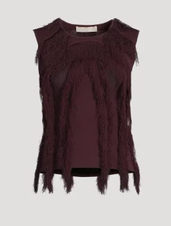 Bonnie Fringe Knit T-Shirt