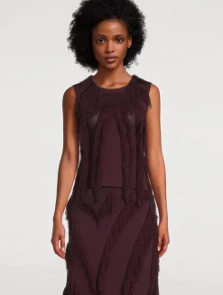 Bonnie Fringe Knit T-Shirt