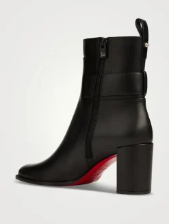 Booty Lock Leather Ankle Boots