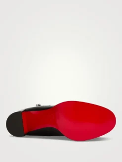 Booty Lock Leather Ankle Boots