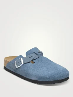 Boston Braided Suede Clogs