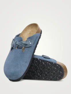 Boston Braided Suede Clogs