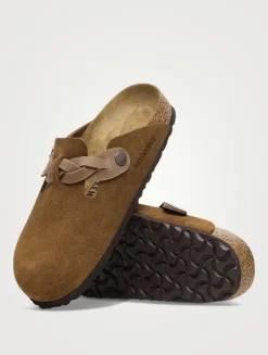 Boston Braided Suede Clogs