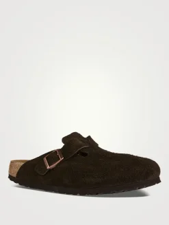 Boston Suede Clogs